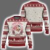 Pink Xmas Retro Santa Holly Jolly Vibes Ugly Christmas Sweater