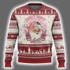 Pink Xmas Retro Santa Holly Jolly Vibes Ugly Christmas Sweater 2