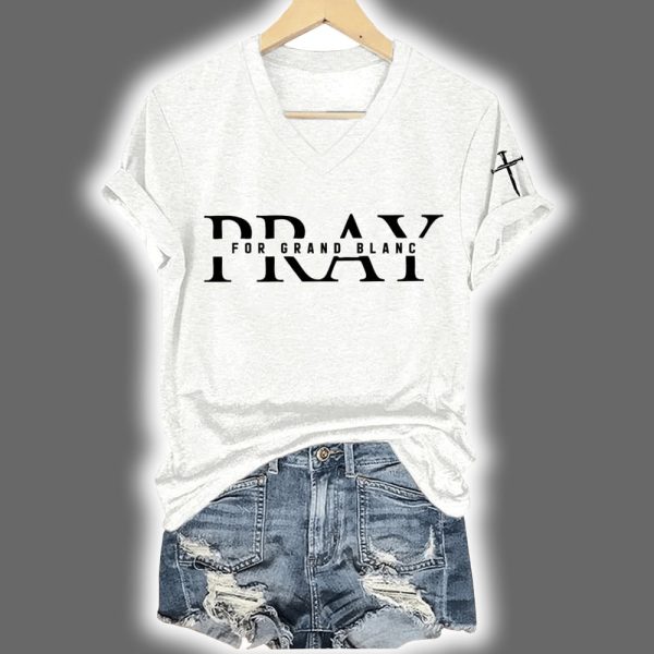 Pray For Grand Blanc Michigan Shirt