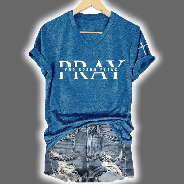 Pray For Grand Blanc Michigan Shirt