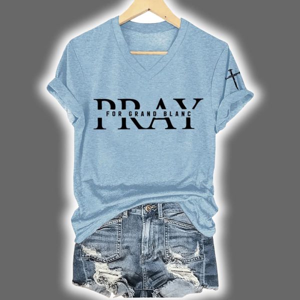 Pray For Grand Blanc Michigan Shirt