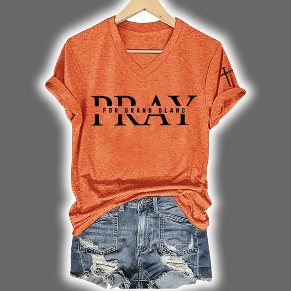 Pray For Grand Blanc Michigan Shirt