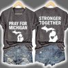 Pray For Grand Blanc Michigan Stronger Together Two Sided Shirt