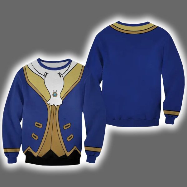 Prince Adam Beast and The Beast Prince Halloween Costume Shirt 2