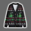 Pull My Hair Naughty Dinosaur Christmas Cardigan