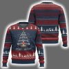 Radiology Merry and Bright Dancing Skeleton Ugly Christmas Sweater