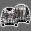 Raiders They Not Like Us Ugly Christmas Sweater