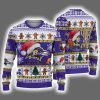 Ravens Santa They Not Like Us Ugly Christmas Sweater