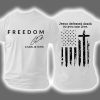 Red Freedom Charlie Kirk Jesus Defeated Death So You Can Live Two Sided Shirt 2