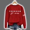 Red Freedom Charlie Kirk Signature 1993-2025 USA Flag Sweatshirt