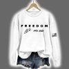 Red Freedom Charlie Kirk Signature 1993 2025 USA Flag Sweatshirt