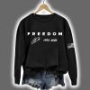 Red Freedom Charlie Kirk Signature 1993 2025 USA Flag Sweatshirt