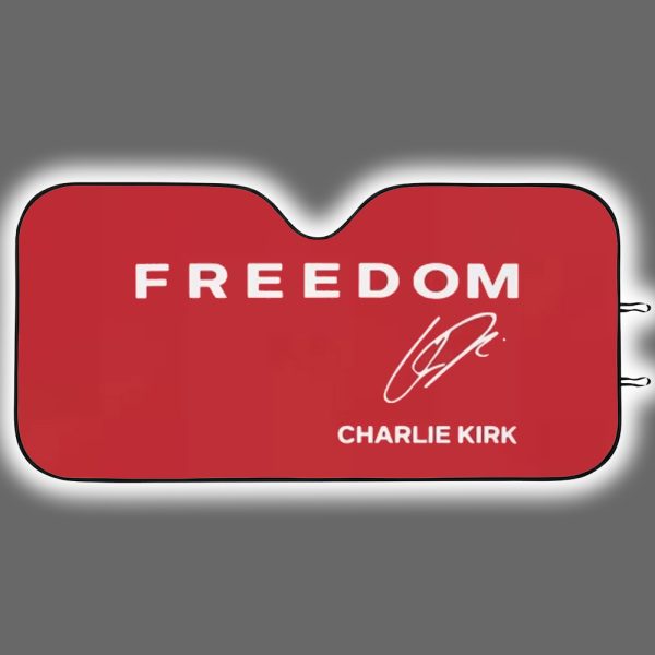 Red Freedom Charlie Kirk Signature Sunshade Pad
