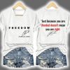 Red Freedom Charlie Kirk Two Sided Shirt 2