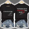 Red Freedom Charlie Kirk Two Sided Shirt 3