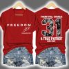 Red Freedom Signature Thank You Charlie Kirk Two-Sided Shirt