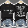Red Freedom Signature Thank You Charlie Kirk Two Sided Shirt 3