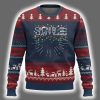 Red Santa Hat Teeth Funny Dentist Merry Xmas Lights Ugly Christmas Sweater 2