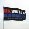 Red White and Blueberries Charlie Kirk 1993–2025 Flag