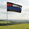 Red White and Blueberries Charlie Kirk 1993–2025 Flag