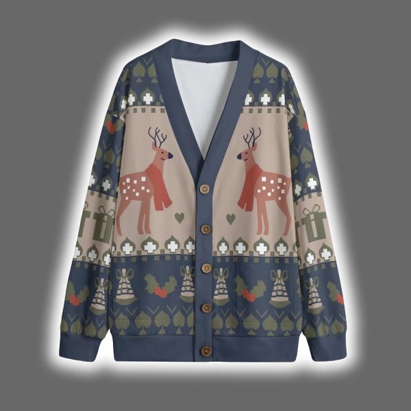Reindeer Christmas Cardigan 4