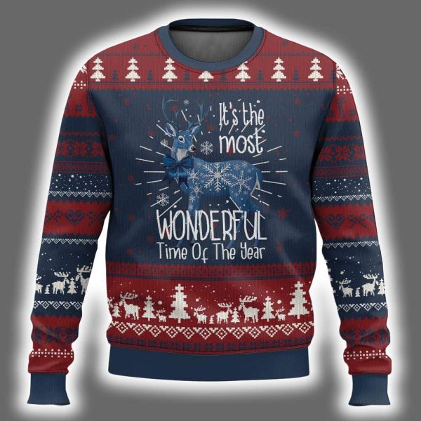 Reindeer Coquette Its The Most Wonderful Time Of The Year Ugly Christmas Sweater 2