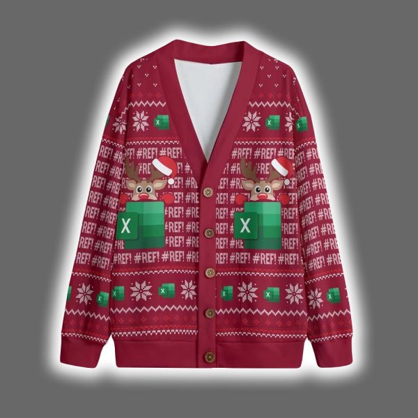 Reindeer Freak In The Sheet Christmas Cardigan 2 2