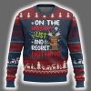 Reindeer On The List Of Naughty And I Regret Nothing Ugly Christmas Sweater 2