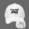 Retro Charlie Kirk It's All About Jesus Print Baseball Cap