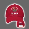 Retro Red White & Blueberries Charlie Kirk He's On A Work Trip With Jesus Print Baseball Cap