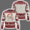 Retro Vintage Santa Claus Face Ugly Christmas Sweater