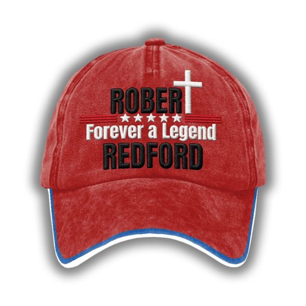 Robert Forever A Legend Redford Print Hat