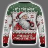 Santa Its The Most Wine Derful Time Of The Year Ugly Christmas Sweater 3
