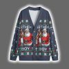 Santa Jesus Birthday Boy Funny Christmas Cardigan 2