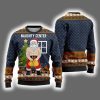 Santa Naughty Center Ugly Christmas Sweater