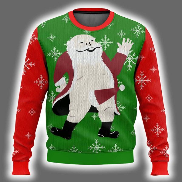 Santa Offensive Meme Ugly Christmas Sweater 2