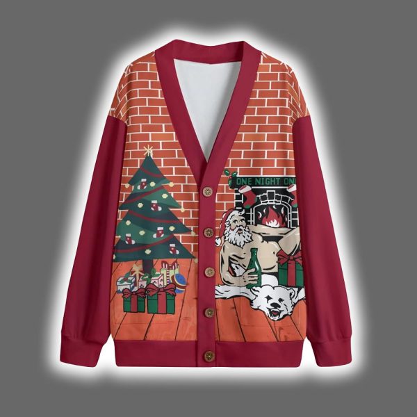 Santa One Night Only Christmas Cardigan 2