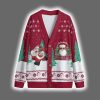Santa Playing Football Christmas Cardigan 2 2