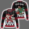 Santa Sport Golf Custom Ugly Christmas Sweater