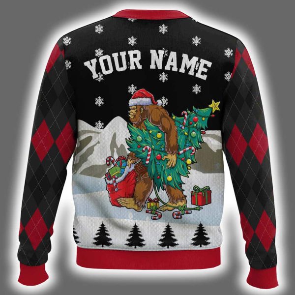 Santa Sport Golf Custom Ugly Christmas Sweater 3