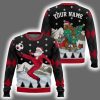 Santa Sport Soccer Custom Ugly Christmas Sweater