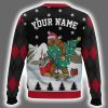 Santa Sport Soccer Custom Ugly Christmas Sweater 3