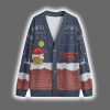 Santa Upside Down Merry Christmas Cardigan 4
