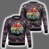 Satan Claus On Mountain Bike Ugly Christmas Sweater