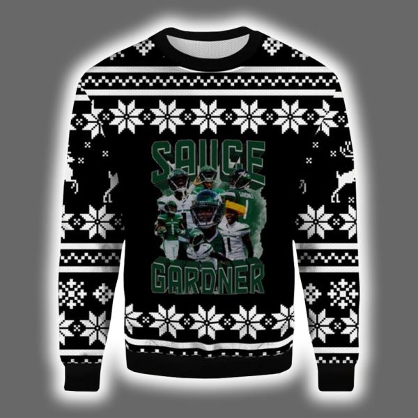 Sauce Gardner Jets Ugly Christmas Sweater