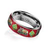 Scooby Doo x Christmas Silver Tungsten Ring 2