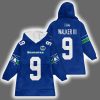 Seahawks Kenneth Walker III 9 Football Unisex Blanket Hoodie