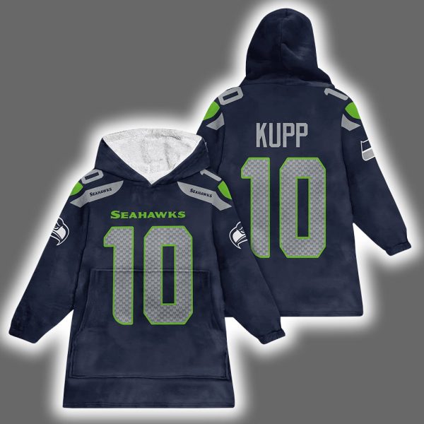Seahawks Kupp 10 Football Unisex Blanket Hoodie