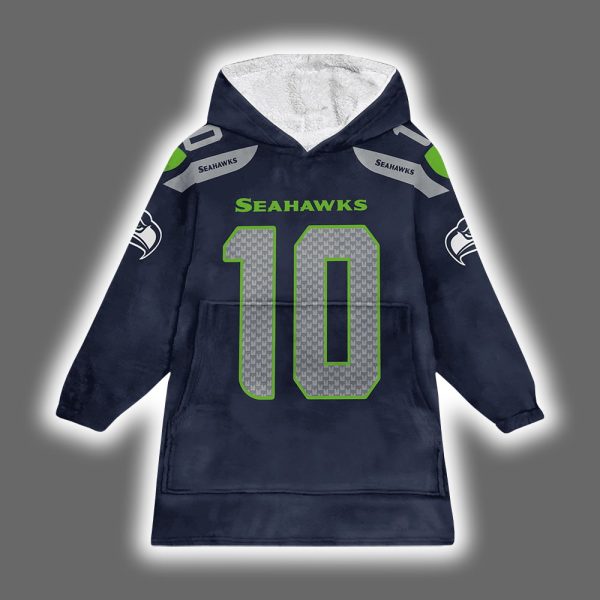 Seahawks Kupp 10 Football Unisex Blanket Hoodie 2