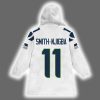 Seahawks Smith Njigba 11 Football Unisex Blanket Hoodie 3
